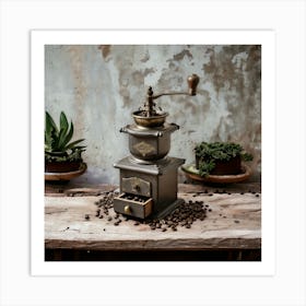 Kitchen Wall Art Coffee Grinder Art Print