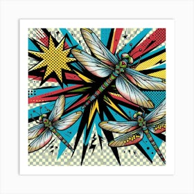 Dragonflies 5 Art Print