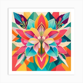 Abstract Flower Art Print