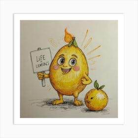 Life Lemons 1 Art Print