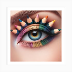 Colorful Eye Art Print