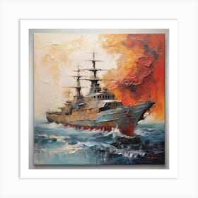 Frigate 1 Art Print