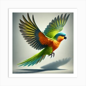 Parrot In Flight 1 Art Print