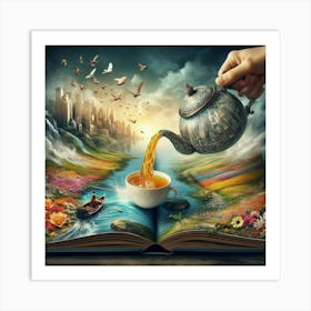 Book Of Wonders Teapot Art Print