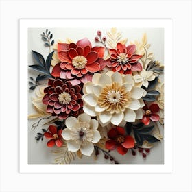 Paper Flowers 9 Art Print