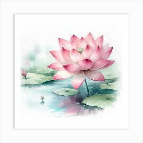 Lotus Flower Art Print