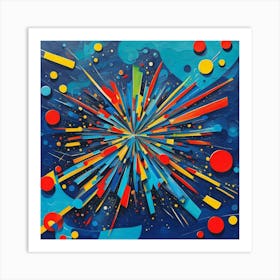 Colorful Explosion Art Print