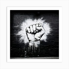 Fist In The Air Art Print