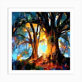 Tree In The Forest Art Print