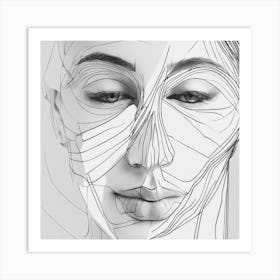 Portrait Of A Woman 3 Art Print