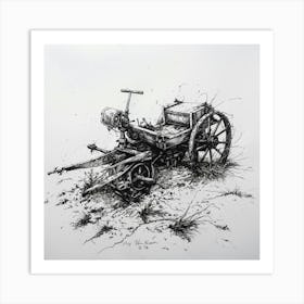 Old Tractors Art Print