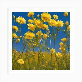 Yellow Flowers 2 Art Print