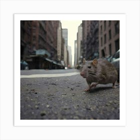 NYC Rat Art Print