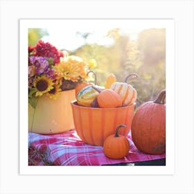 Fall Tablescape Art Print