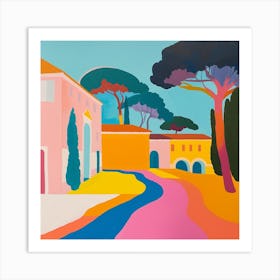 Abstract Park Collection Villa Doria Pamphili Rome 3 Art Print