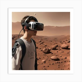 Vr On Mars 1 Art Print