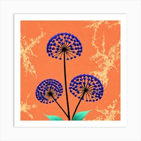 Blue Flowers Art Print