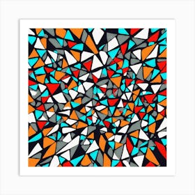 Abstract Mosaic Pattern 1 Art Print