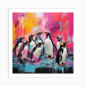 Penguins 4 Art Print