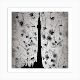 Abstract Cityscape Art Print