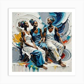 Three African Women Art Print