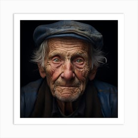 Portrait Of An Old Man Art Print