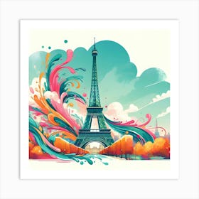 Paris Eiffel Tower 20 Art Print