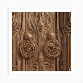 Carved Wooden Door Art Print