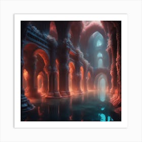 Underwater Palace 7 Art Print