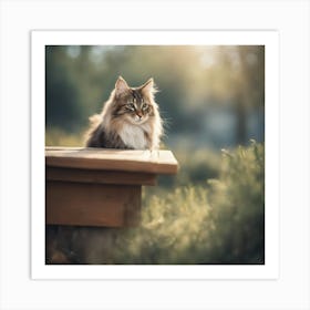 Portrait Of A Cat Art Print