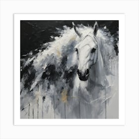 White Horse Art Print