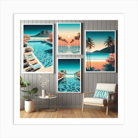 In the water wall art Art Print