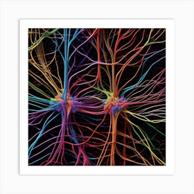 Colorful Brains 2 Art Print