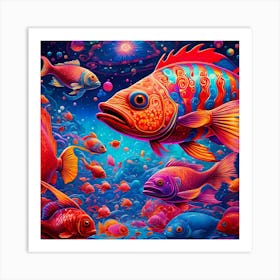 Sea Of Fish Art Print