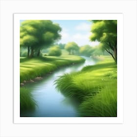 Landscape Painting 184 Art Print