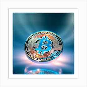 Bitcoin Coin 1 Art Print