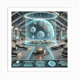 A Peaceful And Innovative Atmosphere Of Asteroid S Art Print