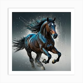 Horse Running 3 Art Print