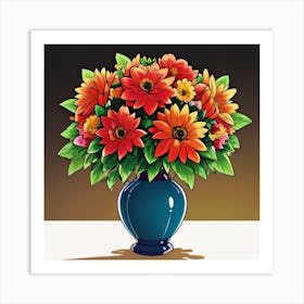 Flowers In A Vase 1 Art Print