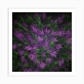 Purple Flowers Art Print