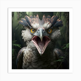 Eagle In The Forest 1 Art Print