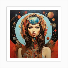 Female World Art Print 1 Art Print