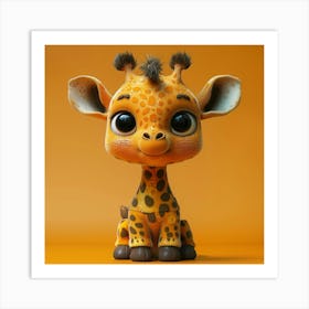 Cute Giraffe 27 Art Print