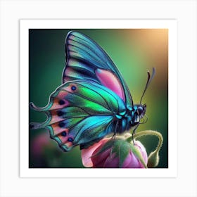 Butterfly Hd Wallpaper Art Print
