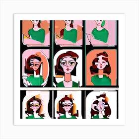 Portrait Of A Woman 3 Art Print