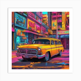 Neon City Art Print