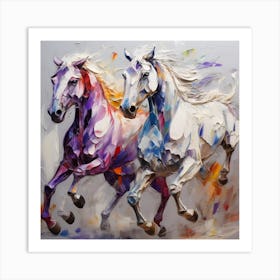 Horses Running Art Print