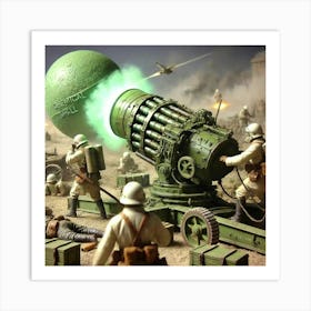 Venusian Artillery Chemical Shell Converted Art Print