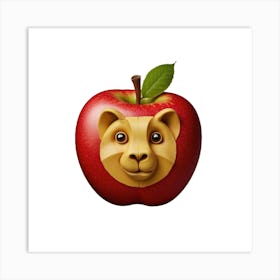 Apple Bear Art Print