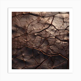 Cracked Surface 1 Art Print